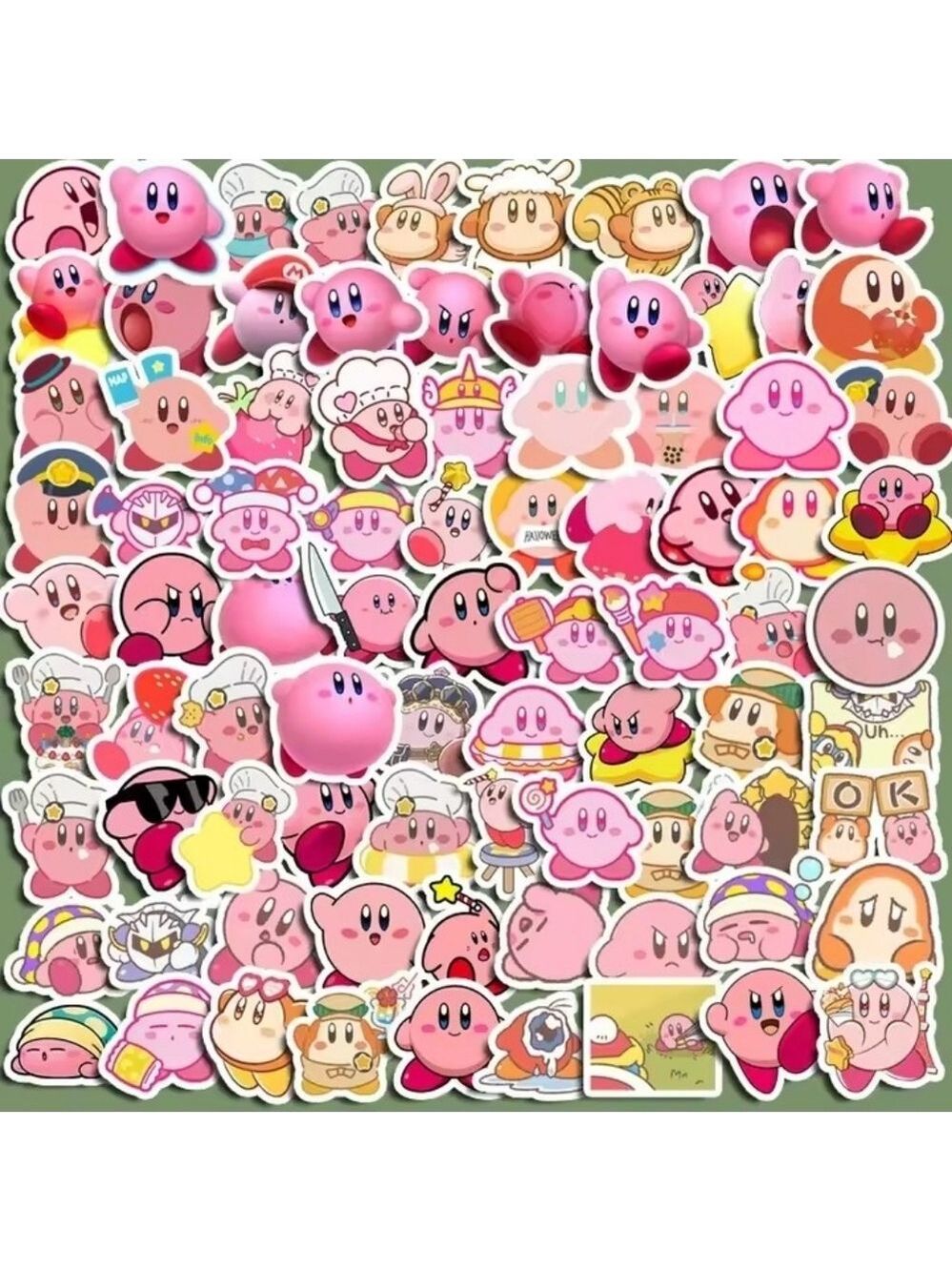 2/$10  30 Piece Kirby Sticker Set
